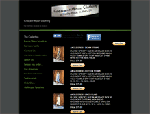 Tablet Screenshot of crescentmoonclothing.com